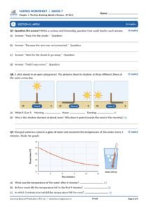 Science: Curiosity – Grade 7, Worksheets Page 4