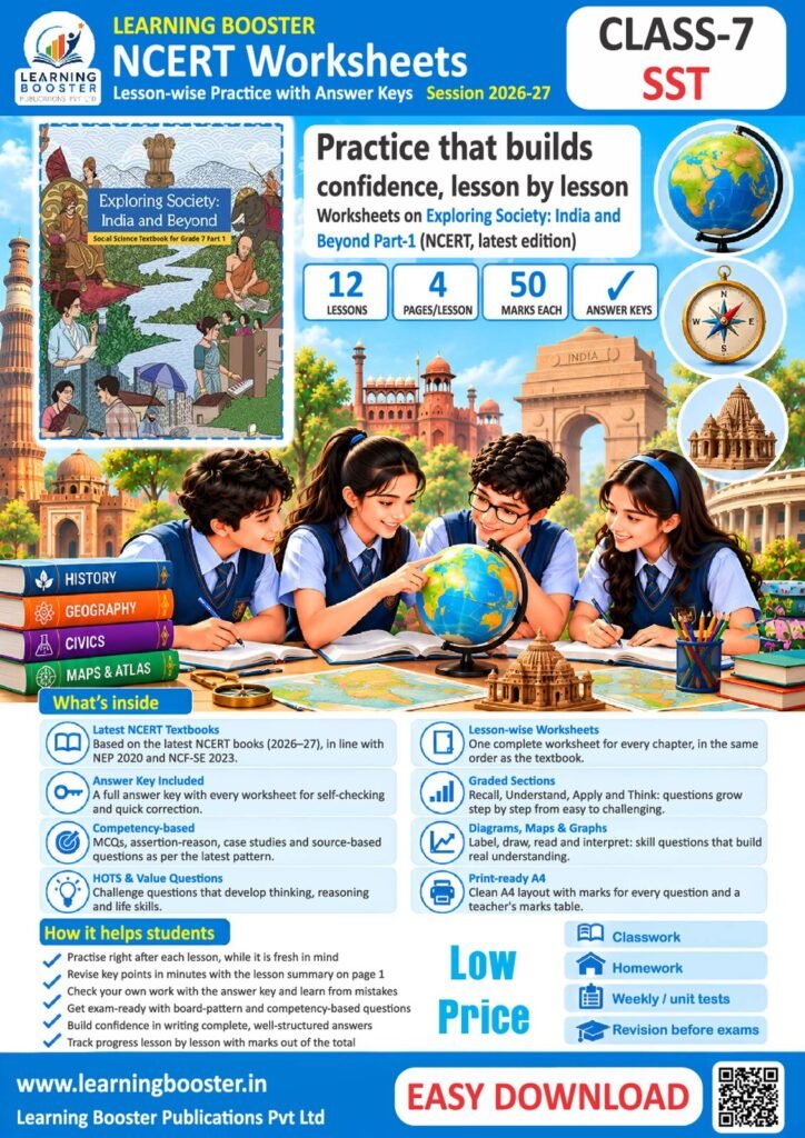 Social Science: Exploring Society – Grade 7, Worksheets Part 1 Cover