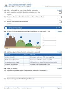 Social Science: Exploring Society – Grade 7, Worksheets Part 1 Page 3