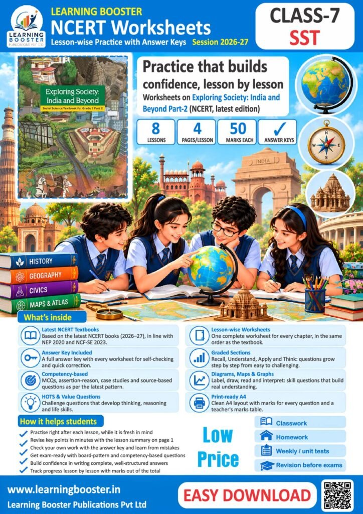 Social Science: Exploring Society – Grade 7, Worksheets Part 2 Cover