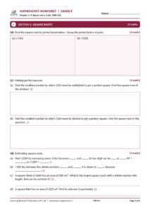 Mathematics: Ganita Prakash Part 1 – Class 8, Worksheets Page 4