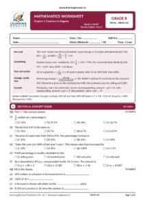 Mathematics: Ganita Prakash Part 2 – Class 8, Worksheets Page 2