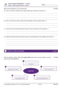 Social Science: Understanding Society India and Beyond Part 1 – Class 9, Worksheets Page 4