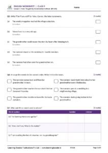 English: Kaveri – Class 9, Worksheets Page 4