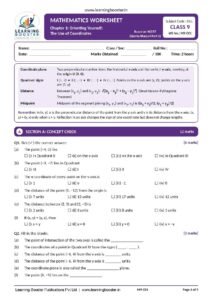 Mathematics: Ganita Manjari Part 1 – Class 9, Worksheets Page 2