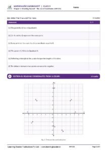 Mathematics: Ganita Manjari Part 1 – Class 9, Worksheets Page 3