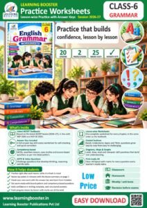 English: Grammar – Grade-6, Worksheets Cover